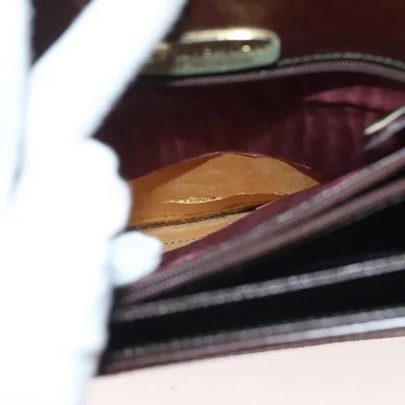 Authentic GIVENCHY Shoulder Bag Suede Brown Gold - Picture 4 of 16